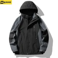 Gorpcore-Veste Coupe-Vent Imperméable pour Homme, Combinaison Coupe-Vent pour Randonnée, Camping, Pêche, Course à Pied, Mince, Vie en Plein Air, Unisexe, Mode 2024 1